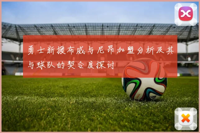 勇士新援布威与尼昂加盟分析及其与球队的契合度探讨